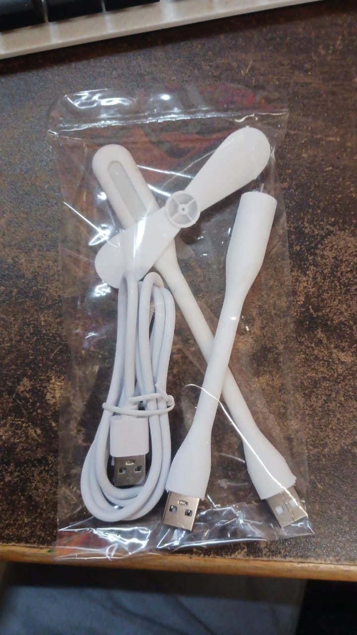Portable Mini USB Fan, USB Light & Micro USB Cable (3 Pcs Set) Portable Mini USB Fan, USB Light & Micro USB Cable (3 Pcs Set)